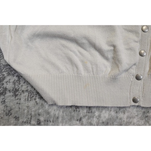 All Saints Gray Knit Cowl Snap Back Drape Sweater Size US 8 UK 12 - Picture 7 of 9